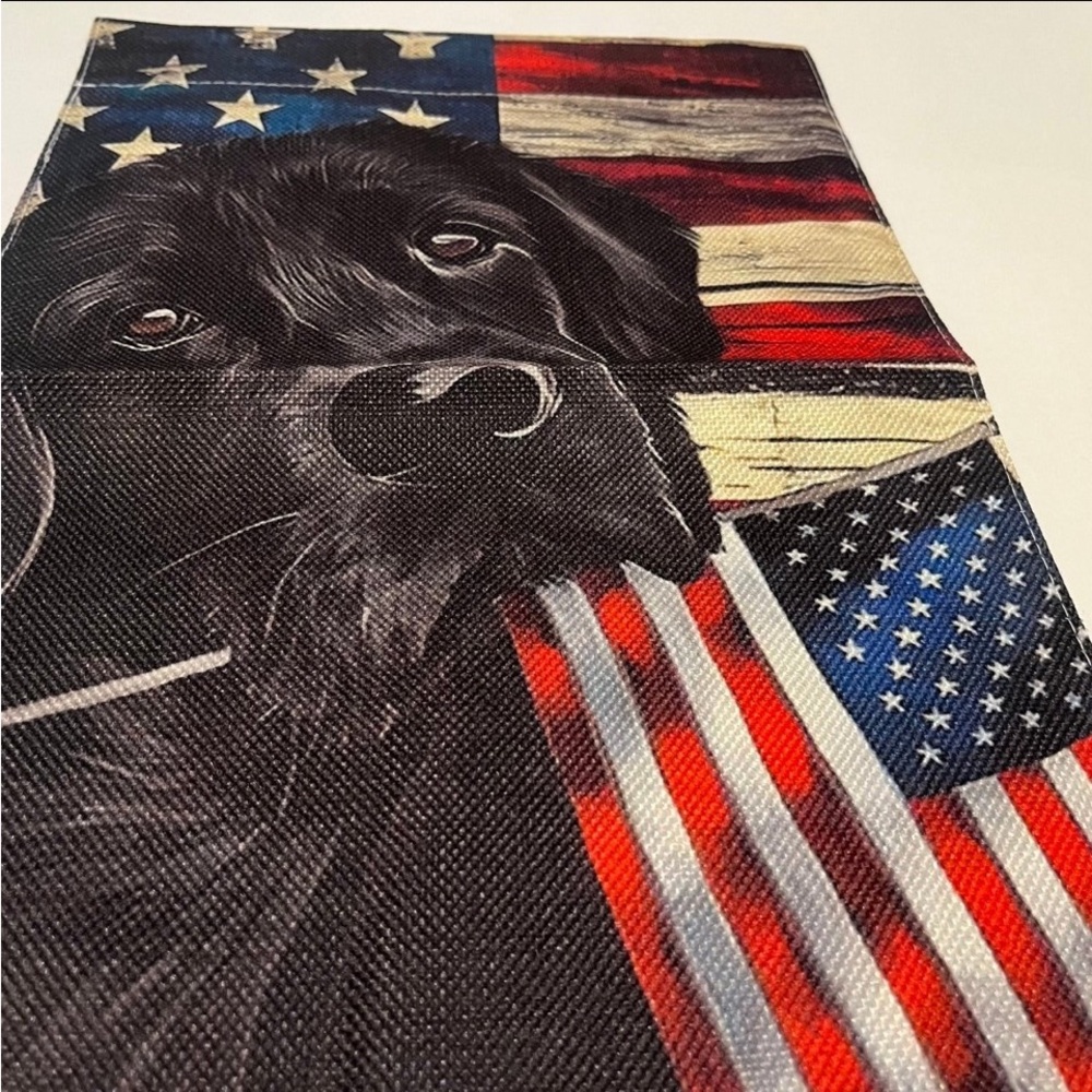 Labrador Retriever Patriotic Garden Flag, American, USA, NEW